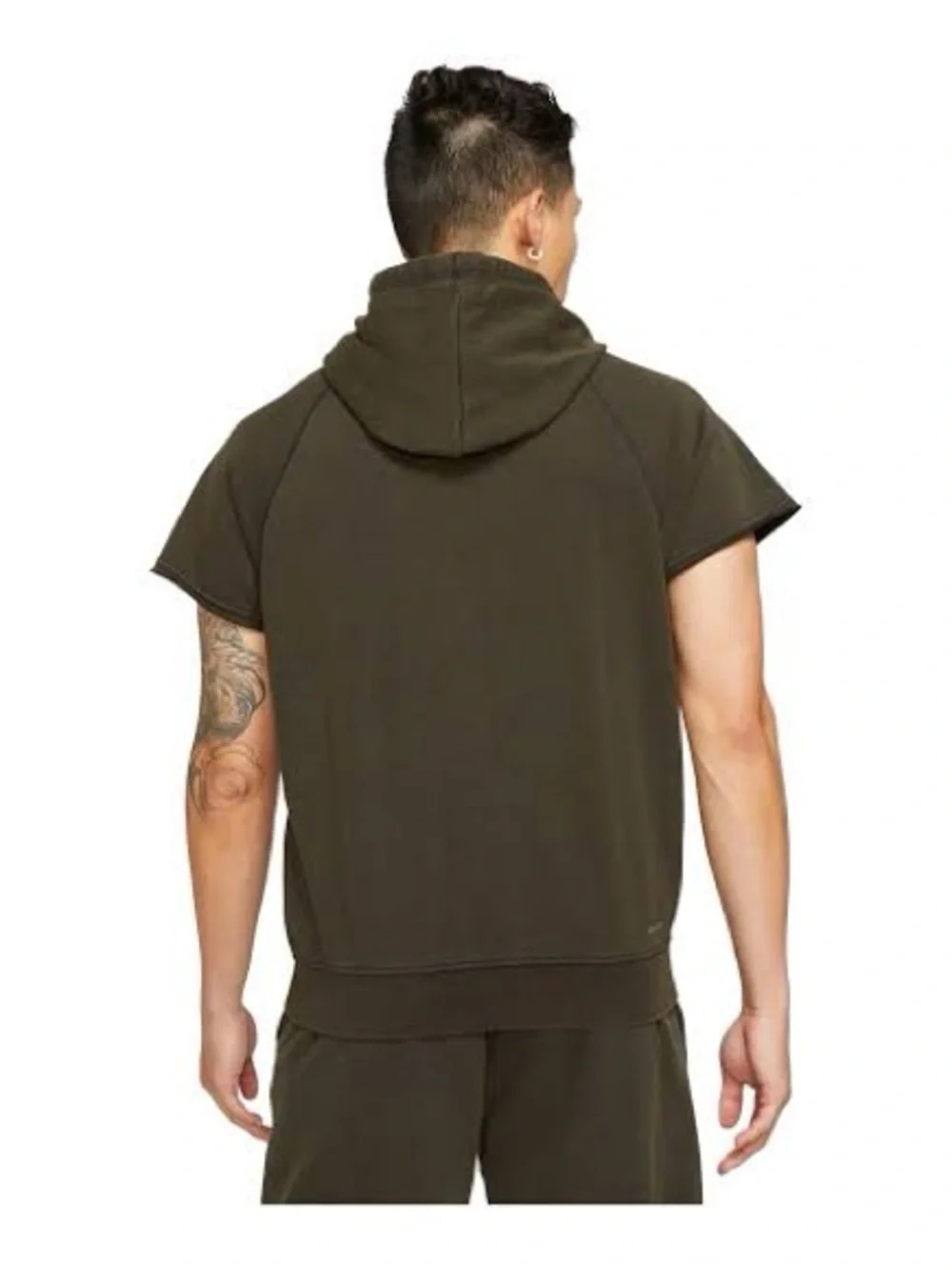Jordan Dri-Fit Zion Olive Green Short Sleeve Hoodie & Shorts Set